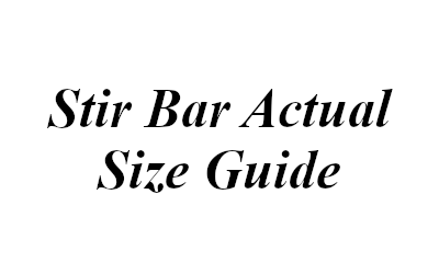 Stir Bar Actual Size Guide